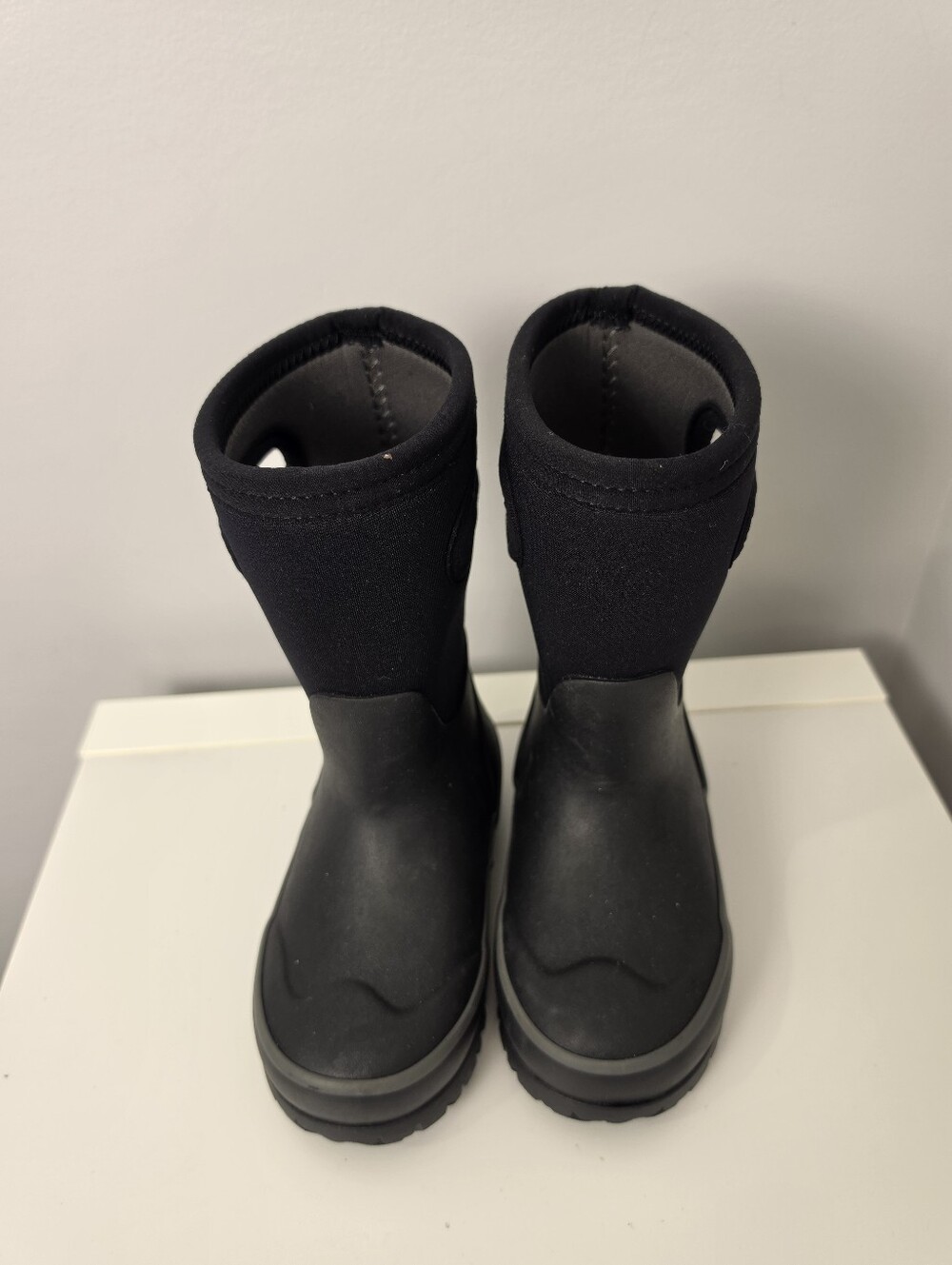 Bogs Kids Grasp Solid Waterproof Winter Rain Boots Black Toddler Infant Size 8 - Picture 8 of 16